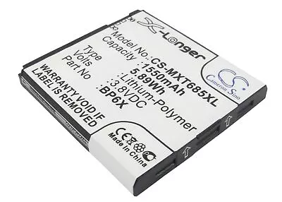 Replacement Battery For Motorola HP6X Mobile SmartPhone • $23.39