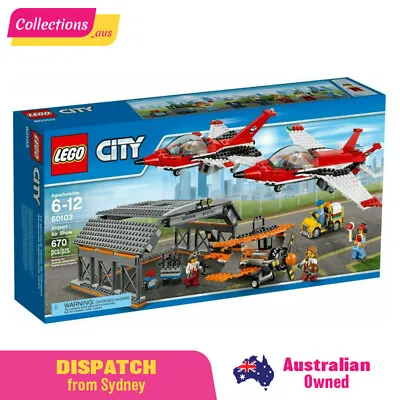 Lego City Airport Air Show 60103 Features Airshow Hangar Jet Pilot Stunt Pilot • $225