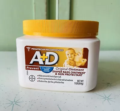 BRAND NEW Bayer A+D Original Ointment Jar - 1lb Baby Oil Medical Care Mom Infant • $19.99