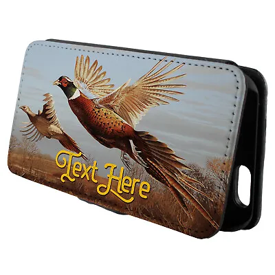 Personalised Pheasant IPhone Case Farm Bird Custom Flip Phone Cover Wallet KS54 • £12.95