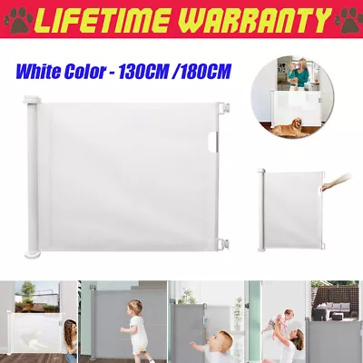 2022 Baby Child Safety Gate Fire Gate Fireplace Pet Dog Cat Fence Mesh White US • $45.65