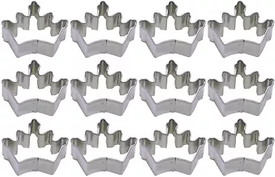 1 Dozen 12 Mini Crown Tiara Princess Queen Royal Cookie Cutters NEW! Wedding Bri • $13.49