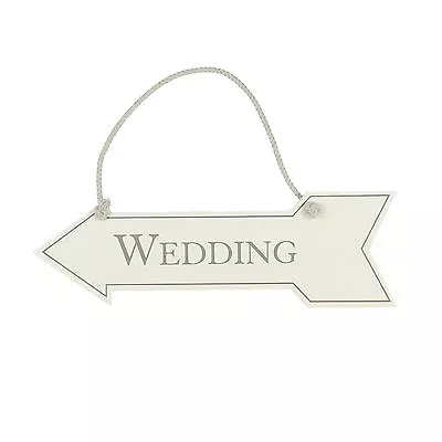 £6.29 • Buy Amore MDF Arrow Hanging Sign - 'Wedding'