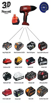 £62.04 • Buy Battery Adapter For Old Hilti 18V Tools (like 181 Model) ( Jadapters )