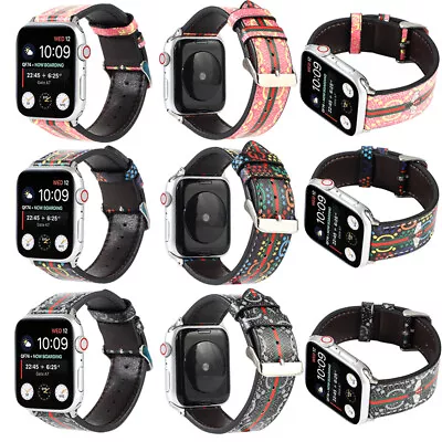 $1.99 • Buy 40/44mm Genuine Leather Apple Watch Band For IWatch Series SE 6 5 4 3 2 1 38/42