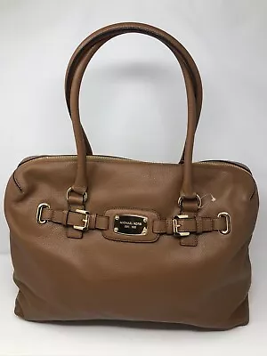 $448 Michael Kors Luggage Tan Lthr Hamilton Weekender Satchel Briefcase Handbag • $125