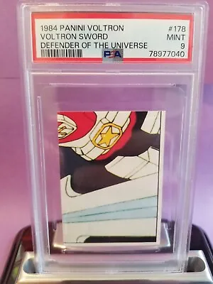 DOTU VOLTRON PSA 9 VOLTRON SWORD #178 1984 PANINI Transformers STOCKING STUFFER • $29.99