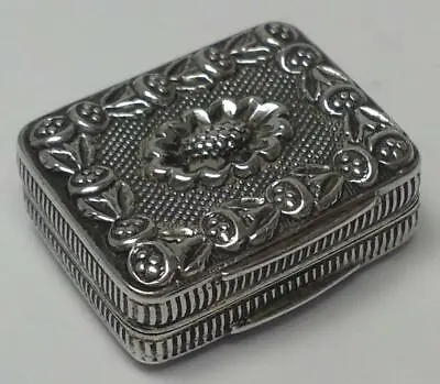 Georgian Sterling Silver Vinaigrette – Hallmarked 1820 By Ledsam & Vale • $352.45