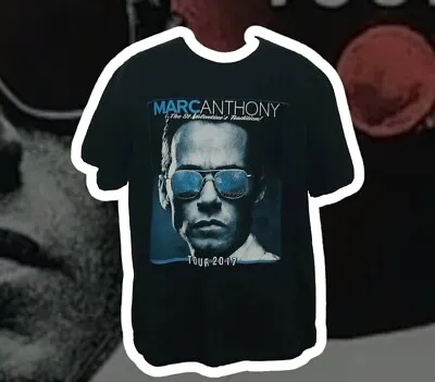 Marc Anthony 20l7  St Valentines Concert T- Shirt Adult Size XL Double Sided Vgc • $11.99