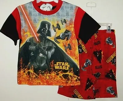 $20.99 • Buy Star Wars Darth Vader Summer Pajamas Set Size 8 Or 10 Too Cool !!  NWT