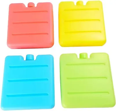 4 New Reusable Freezer Cool Blocks Ice Pack Cooler For Picnic Travel Lunch Box • £5.25