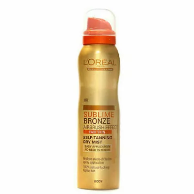 Loreal Self Tanning Sublime Bronze Airbrush Effect Dry Mist Spray (Fair Skin) • £9.40