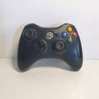 Genuine Xbox 360 Wireless Controller - Black - Tested **Free Postage** • $36.88