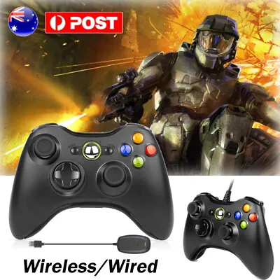 For Microsoft Xbox 360 Wireless Game Controller Gamepad PC Windows USB Wired New • $30.99