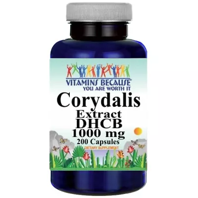 $18.44 • Buy Corydalis Extract DHCB 1000mg 200 Caps USA Made