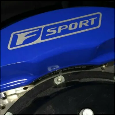 F Sport Brake Calipers HIGH TEMP Decals Sticker Set  Of 4 Decals (Silver) • $8.95