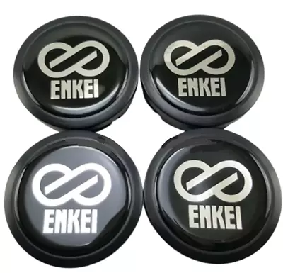Center Caps Cover Wheels Rim Black For Enkei Racing Car Size 56 Mm. Set 4 Pc. • $66.85