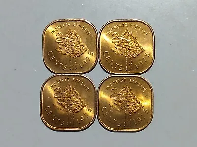 $4.48 • Buy 1975 Swaziland 2 Cents Bronze (4 Coins)  Odd Shape