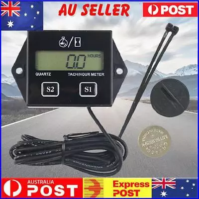 Engine RPM LCD Display Inductive Tachometer Gauge For Outboard Motor Lawn Mower • $16.99