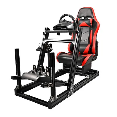 Aluminum Profile Racing Simulator Cockpit With Seat Fit Logitech Euro Truck Sim • £459.99