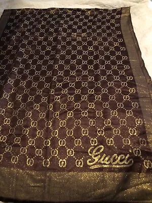 100% Authentic GUCCI ￼ Burgundy Bloom GG  Monogram Wool Scarf $420+Tax • $89