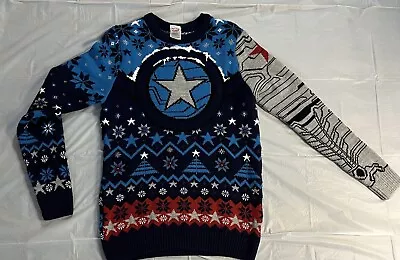 Captain America Winter Soldier Bucky Barnes Ugly Christmas Sweater  Size XS • $45