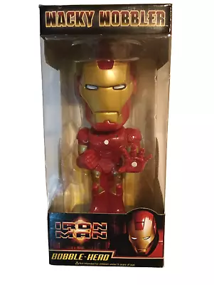 New 2008 Iron Man Wacky Wobbler Bobble Head Funko In Box • $12