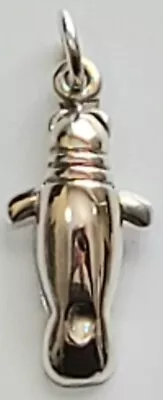 Manatee Pendant 925 Sterling Silver Sea Cow Sealife Nautical New # 14 • $13.95