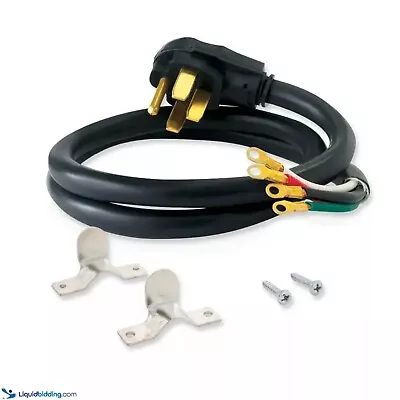 Everbilt 4 Ft. 4-Prong 40 Amp Range Cord Black • $17.79