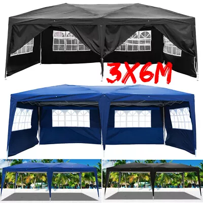 10*20FT Pop Up Gazebo Garden Marquee Awning Beach Party Camping Tent Canopy 3x6M • £149.99