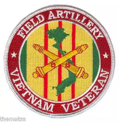 Army Field Artillery Vietnam War Veteran Ribbon  4  Embroidered Military Patch • $28.99