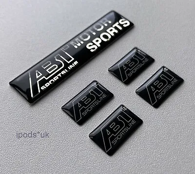 5 X NEW ABT SPORTSLINE MOTOR SPORTS Black Badge Bundle LINE VW AUDI SKODA SEAT • £14.95