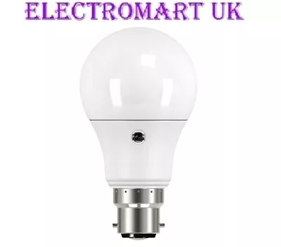 Led Bc B22 Dusk Dawn Gls Sensor Light Bulb 9w Equiv To 60w 806 Lumen 2700k • £9.90