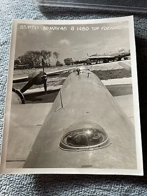1945 WWII Boeing B-29 Top Forward View Photograph  • $65