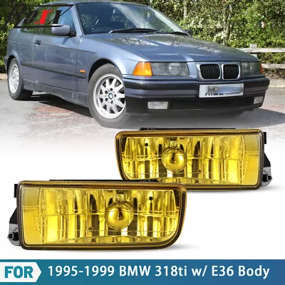 Fog Lights For 1992-1999 BMW 318is 318i With E36 Body Projector Driving Lamp • $38.99