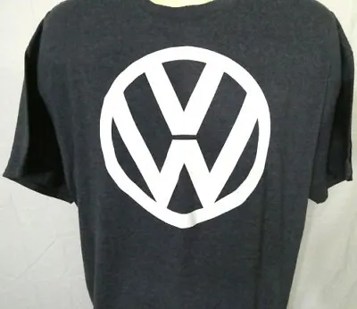 Volkswagen Dark Blue 2XL T-Shirt Large Logo 50 50 Blend • $30