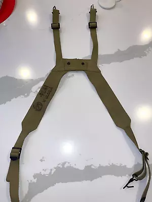 1970s ISRAELI ISRAEL COMMANDO ARMY MILITARY SUSPENDERS H HARNESS • $35.99