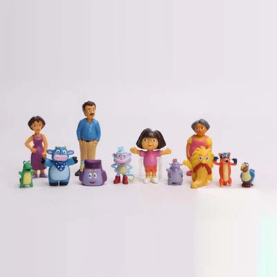 £16.89 • Buy Dora The Explorer Cartoon 12 PCS Kids Toy Movie Action Figure Cake Topper Decor