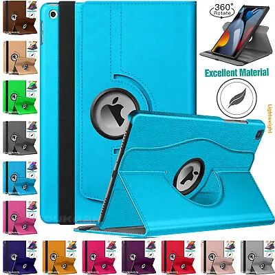 For Apple IPad 9th 8th 7th Generation 10.2 Case 360 Rotating Smart Leather Cover • £6.99