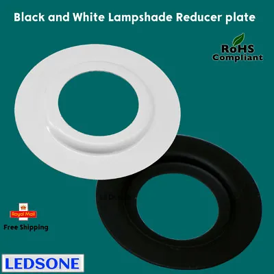 £2.89 • Buy 2 X Lamp Shade Reducer Plate / Washer / Ring Made From Metal ES To BC Adaptor UK