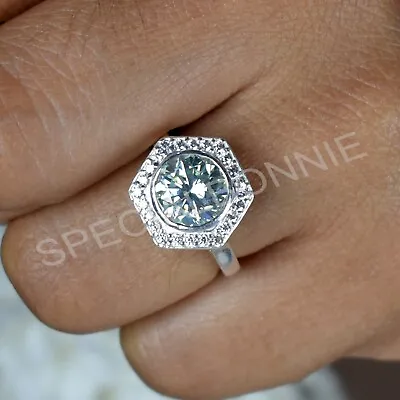 £0.81 • Buy 2.50 Ct Certified Off White Round Cut Diamond Solitaire Ring 925 Silver !