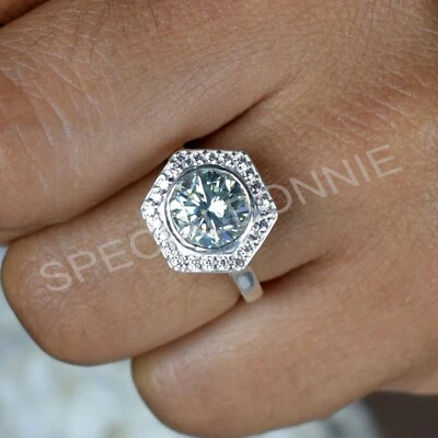 £0.81 • Buy 2.50 Ct Certified Off White Round Cut Diamond Solitaire Ring 925 Silver !