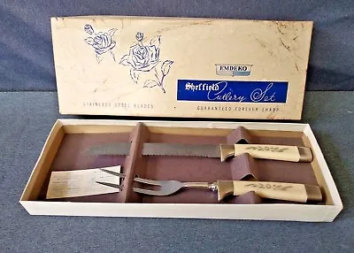 Vintage EMBEKO SHEFFIELD Cutlery Set Miracle Worker Knife & Fork  • $18.95