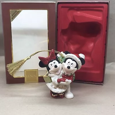 $24.99 • Buy Vintage Adorable LENOX 2008 Mickey & Minnie First Christmas Together Ornament