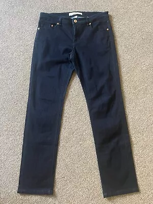 Country Road Womens Jeans Size 10 Straight Stretch Dark Blue • $31.50