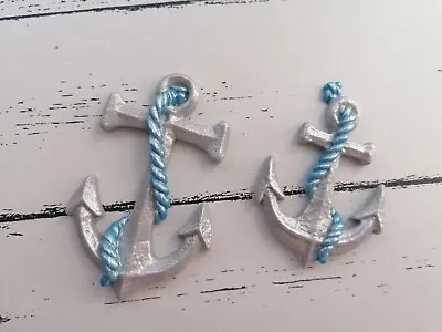 £5 • Buy Anchor Set Edible Sugar Nautical Boat Cake Decorations Toppers 