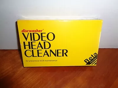Sealed Discwasher Beta Head Dry Cleaning Videocassette Tape Cleaner Betamax Vcr • $44.95