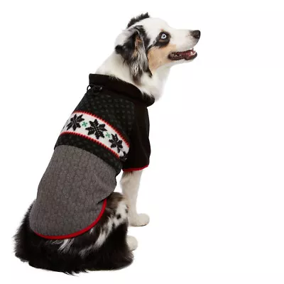 Martha Stewart Pets® Holiday FAIRISLE FLEECE Dog Sweater Christmas Soft Warm • $22.99