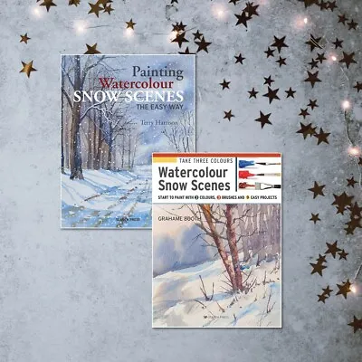 £16.50 • Buy TWO WATERCOLOUR SNOW SCENE BOOKS - From Terry Harrison & Grahame Booth