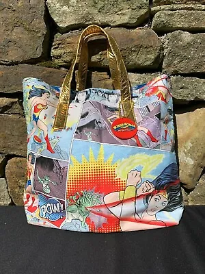 MAC Cosmetics Wonder Woman DC Comics Tote Bag - Rare - Lightly Used - Fab Cool  • £74